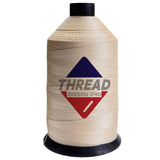 Sissewpro 16oz 207 Bonded Nylon Thread for Sewing Machine Leather Stitching Repair, T210 Thick Nylon Beige Sewing Thread for Uph