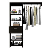 Tuhome Manchester 150 Closet System Engineered Wood Closet Systems In Black