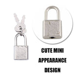 10pcs Mini Cute Diary Padlock Tiny Small Luggage Locks with Keys for Jewelry Boxes Decor Backpack Travel