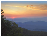 Sunset Over The Pisgah National Forest From The Blue Ridge Parkway, North Carolina-Paper Art-42,,X32,,