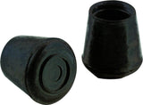 Shepherd Hardware 9224 11/4Inch Inside Diameter Rubber Leg Tips, 2Pack, Black