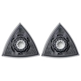 Fein Starlock Triangular Backing Pad Set with Hook & Loop Attachment - Plastic Plate for Scratch-Free Sanding, Perforated, Stand