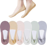 Mikoniko 4 Pairs Ice Silk No Show AntiSlip Invisible Breathable Socks Low Cut Liner Socks Hidden For Womens