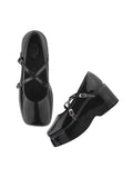 Shoetopia Stylish Solid Buckle Detailed Black Pumps For Women & Girls /Eu36,Black,3,B0DNXMP1DJ