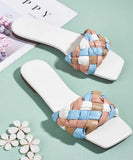 Shoetopia Women And White Girls Flat Sandal-Eu36,White,3,B09SZJHCRH