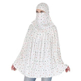 Firawer Cotton Innovative Stylish Pattern Fancy Long Scarf With Sun Protection Cover Face Driving Scarves For Women And Girls Wi