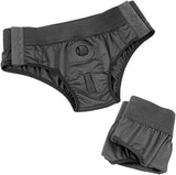 Rathesun Adjustable Comfortable Soft Belt Strapless Belts With Reinforced Crotch For Men Women Couples Unisex Briefs Black
