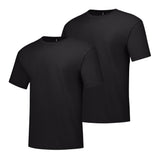 Hanes mens Hanes Mens Beefy Tall Short Sleeve Tee Value Pack (2pack) fashion t shirts, Black, XXLarge Tall US