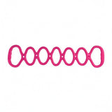 TRENDYNEST FullShape SevenLoop Resistance Band Handheld Silicone Resistance Band Home Workout Exercise Gear Elastic, Pink