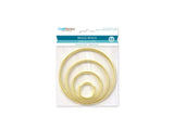 Craft Medley WR099 3 Piece Assorted Brass Rings, 2/3/4