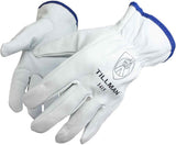Tillman 1415 Unlined Top Grain Goatskin Drivers Gloves, Medium, White