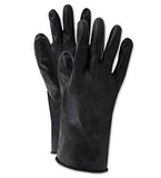 Honeywell North by Honeywell B131R/10 Smooth Finish Butyl Glove, Rough, 10, Black
