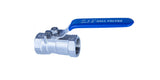 JIVTO Stainless Steel Ball Valve 1/2 Inch NPT, Female to Female,1 PC type Standard Port Valve for Water,Oil and Gas (pack of 1).