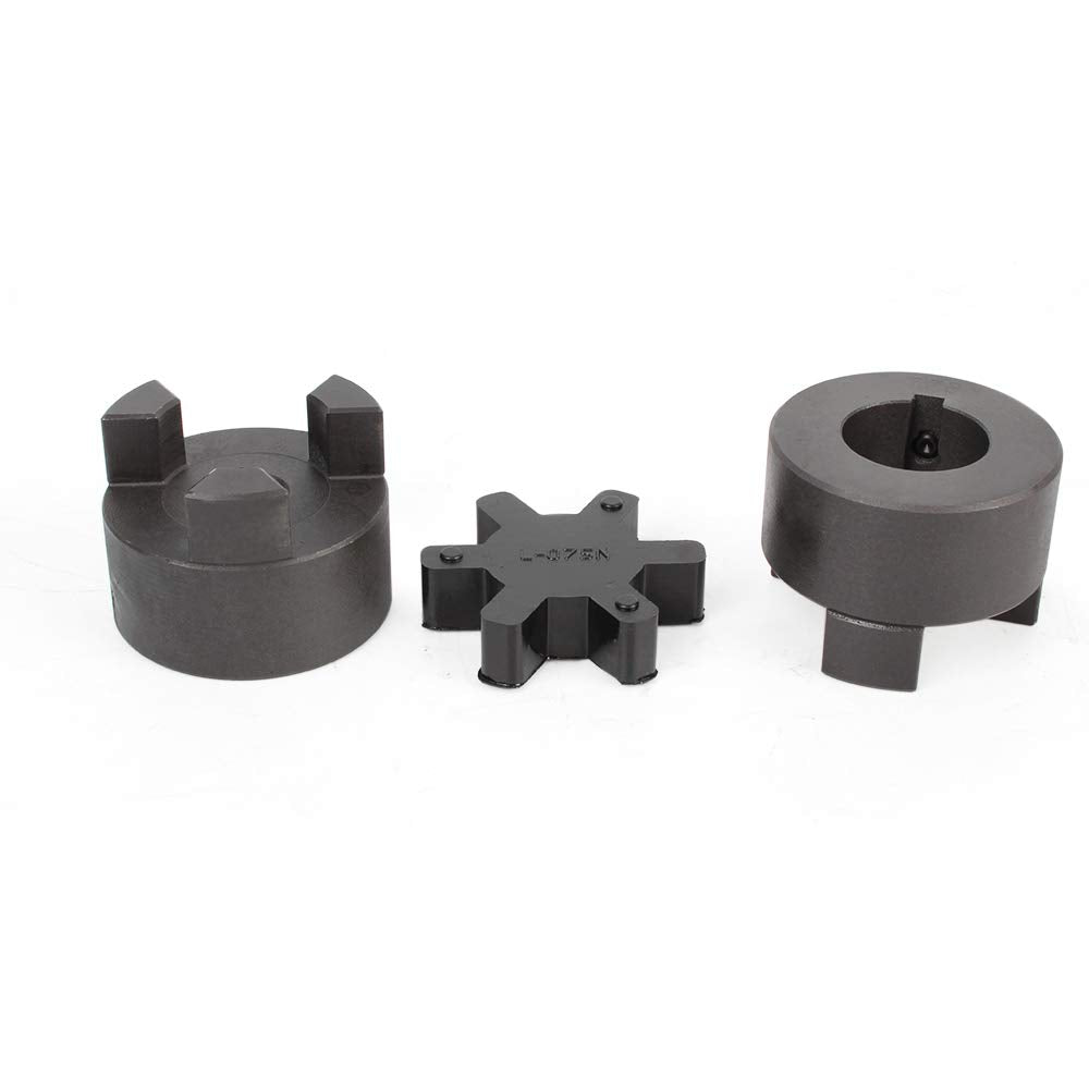 1/2 to 7/8 L075 Flexible 3-Piece L-Jaw Coupling Set & Buna-N NBR Rubber Spider