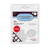 Scrapbook Adhesives by 3L 3L Scrapbook Adhesive Permanent Thin PreCut 3D Foam Squares, Mixed Variety, 217/pk, White (1616)