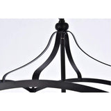 Living District Janet 4-Light Mid-Century Metal Pendant In Black
