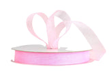 Ribbon Bazaar Plain Sheer Organza 5/8 Pink 100yd Spool 100% Nylon Ribbon