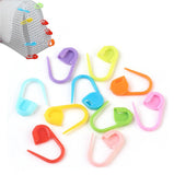 Aumni Crafts Abs Plastic Knitting Stitch Markers (30 Grams, 100 Pieces) 22X11X3 Mm Crochet Bag Locking Holders