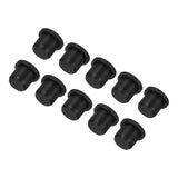 MECCANIXITY High Temp Silicone Plug Mount Dia 9.5mm/0.37 Inch T Shaped Solid Rubber Stopper Hole Plugs for Powder Coating Platin
