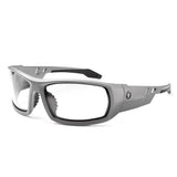 Ergodyne Skullerz Odin Safety Glasses Matte Gray Frame, Clear Lens