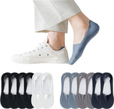 Gavate Men And Women No Show Loafer Socksunisex Soft Silk Fabric Socks Material Ankle Length Anti Solid [ Multicolor ] (In, Alph