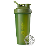BlenderBottle Classic Shaker Bottle Perfect for Protein Shakes and Pre Workout, 28Ounce, Moss Green