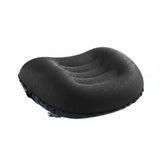 Zoomella Ultralight Tpu Travel Pillow Easy To Inflate SpaceSaving Inflatable Pillow For Outdoor, Blk Crescent W Pump