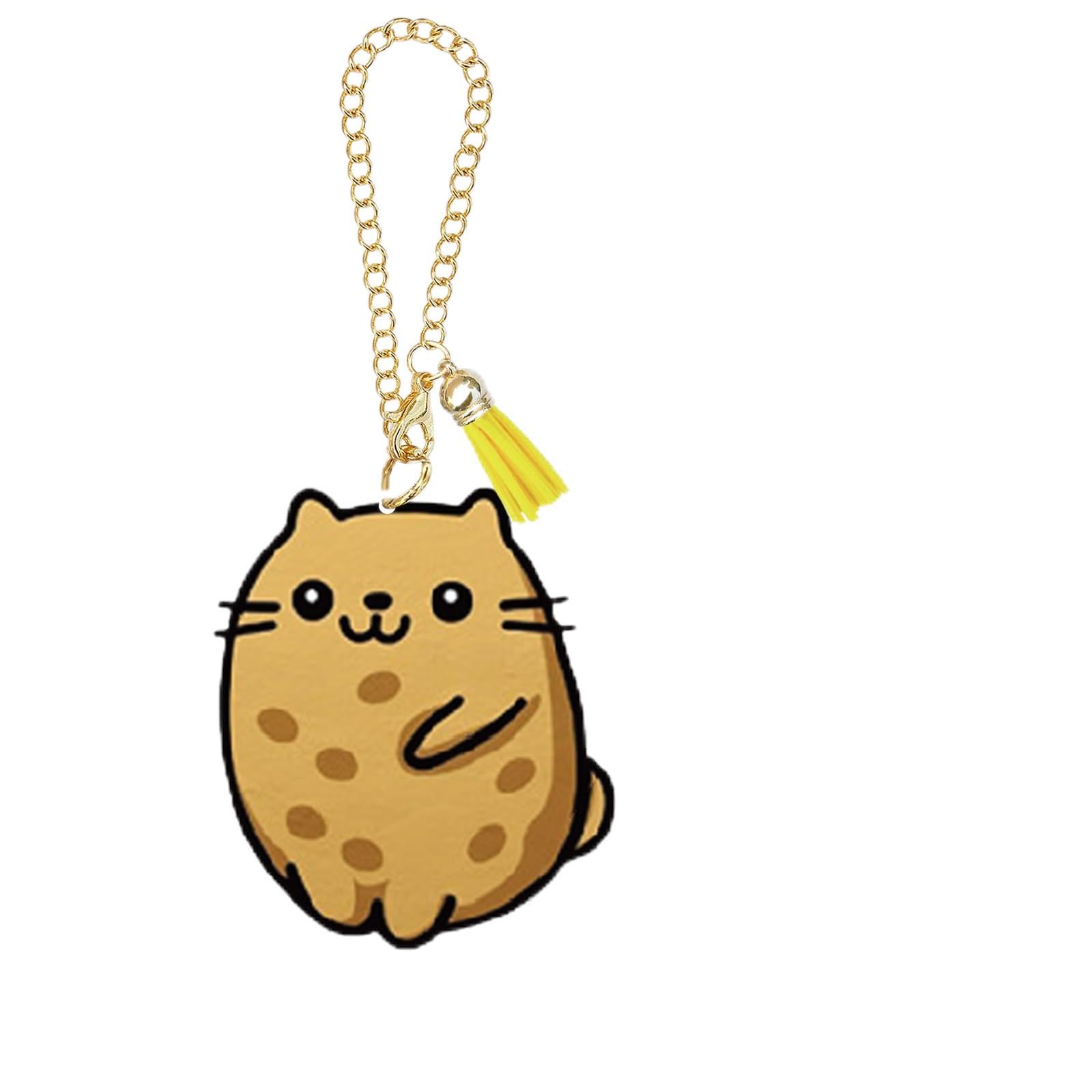 Ldntly Potato Cat Stanley Cup Accessories,Stanley Charms for Handle Water Bottle Charms Tumbler Keychain Potato Cat Gifts for Wo