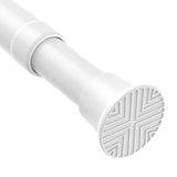 1pack Spring Tension Curtain Rods 23-46 Inch Adjustable White Tension Rod