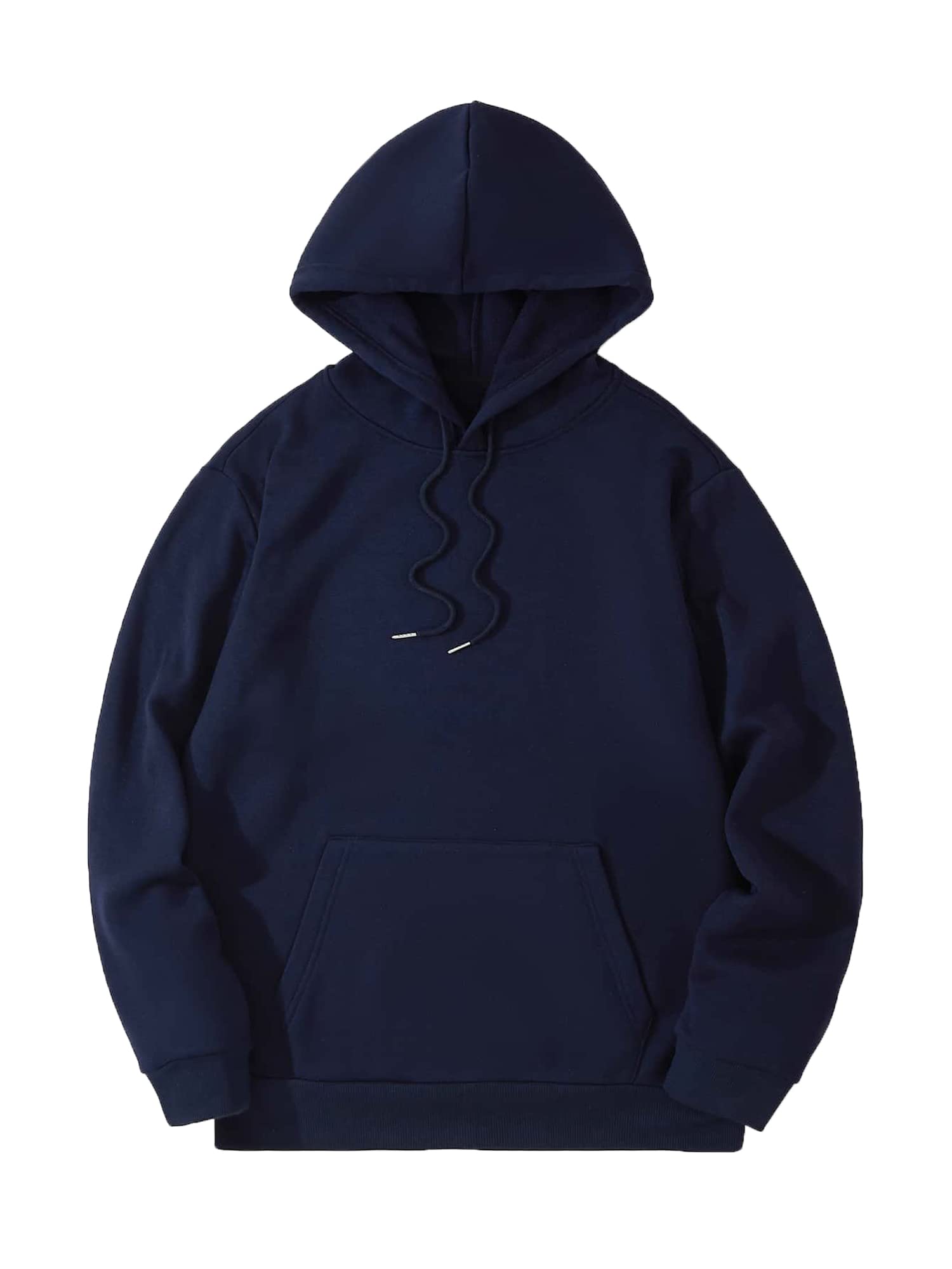 Toplot Men'S Causal Solid Woolen Blend Hoodie With Hooded Neck (Mens-Hoodie-5047-Navy Blue-S),Navy Blue,,B0BM4DT782