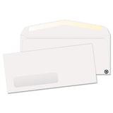 Quality Park 21316 Window Envelopes, 24 Lb, No 10, 41/8Inch x91/2Inch, 500/BX, White