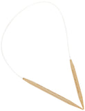 Clover 8 Takumi Circular 16 Size Bamboo Knitting Needle, Brown, Clear