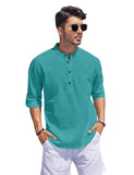 Bellstone Men'S Cotton Blend Solid Regular Fit Kurta (Kurta1500_Single_Rama_S