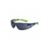 Boll Safety 40257, Rush+ Safety Glasses Platinum, Blue & Green Frame, Smoke Lenses