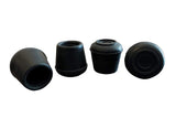 Shepherd Hardware 9125 5/8Inch Inside Diameter Rubber Leg Tips, 4Pack, Black
