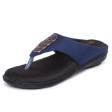 Ortho Joy Fancy Doctor Slippers | Stylish Chappal For Women | Comfortable Sandals For Women Stylish,Navy Blue,8,B0BFRLLP95