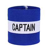 Mezeic classic captains Armband for Soccer Training, Adults Arm Band Elastic captain Armbands Team Sports Accessories - Blue
