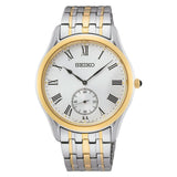 Seiko Stainless Steel Men Collection Analog White Dial Watch-Srk048P1, Bandcolor-Multi-Color