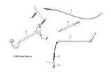 Polaris Atv Foot Brake Cable, Rear, Genuine Oem Part 0452682, Qty 1