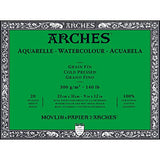 Arches Watercolor Paper Block, Cold Press, 9'' X 12'', 140 Pound