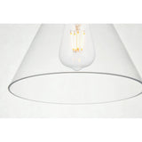 Living District Destry 1 Light Chrome Pendant With Clear Glass