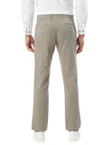 FYLTR Men's Straight Fit Stretch Cotton Khaki Trousers - Soft Handfeel,Dried Sage