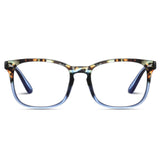 Jectieey Reading Glasses for Women Men - Anti Glare Computer Readers Blue Light Blocking Glasses,Sturdy Eyeglasses(Floral/Blue, 