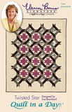 Twisted Star: Eleanor Burns Signature Quilt Pattern by Quilt in a Day