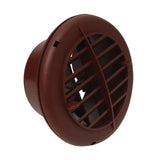 Valterra A10-3352VP Rotating/Dampered Heating and A/C Register - 4 ID x 5-1/2 OD, Brown