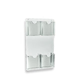Azar Displays 252063 9.5 W x 16 H Four Pocket Wall Mount Brochure Holder (2 Pack)