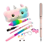 Eclet 8 Pcs Unicorn Stationery Combo Set for Kids Magical School Supplies Gift Kit RT