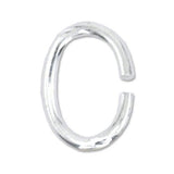 Beadalon Jump Rings, 4.5 x 6 mm / .177 x .236 in, Silver Plated, 50 pc