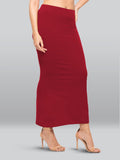 Lyra Lycra Saree Shapewear Petticoat For Womens Sarees Parry Red M