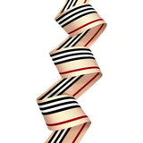 USA | American Made 7/8 Kayla BLVD. Striped Grosgrain Ribbon - 100 Yards (Multiple Widths & Yardages Available)
